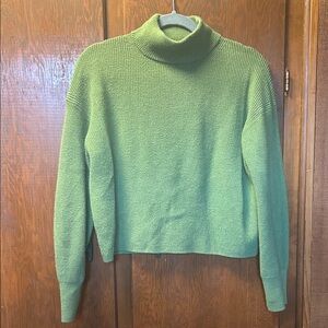 Lululemon Wool Blend Green Turtleneck Sweater - Women